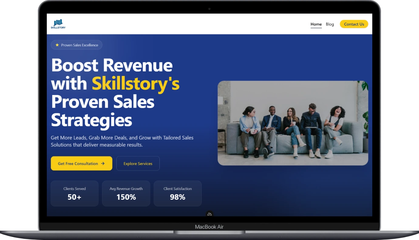 SkillStory Landing Page-image